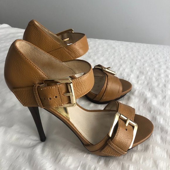 Michael Kors heeled sandals - Camel - Picture 2 of 3